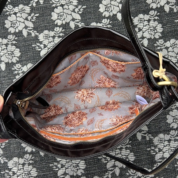 HOBO Bags Hobo Lexie Crossbody Handbag Purse In Black Vintage Hide